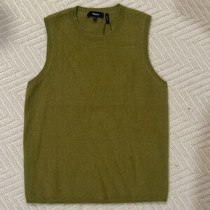 Theory brushed cashmere shell Small